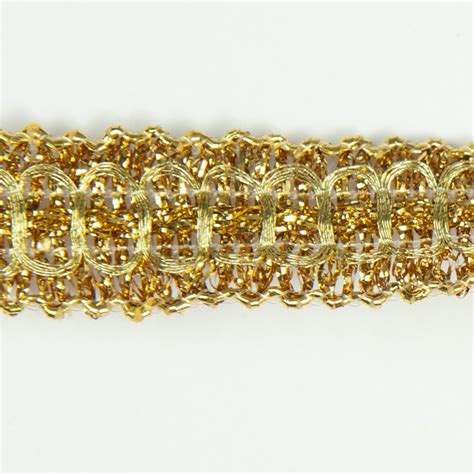 metallic gold fabric chain trim bty|Metallic Trim Online .